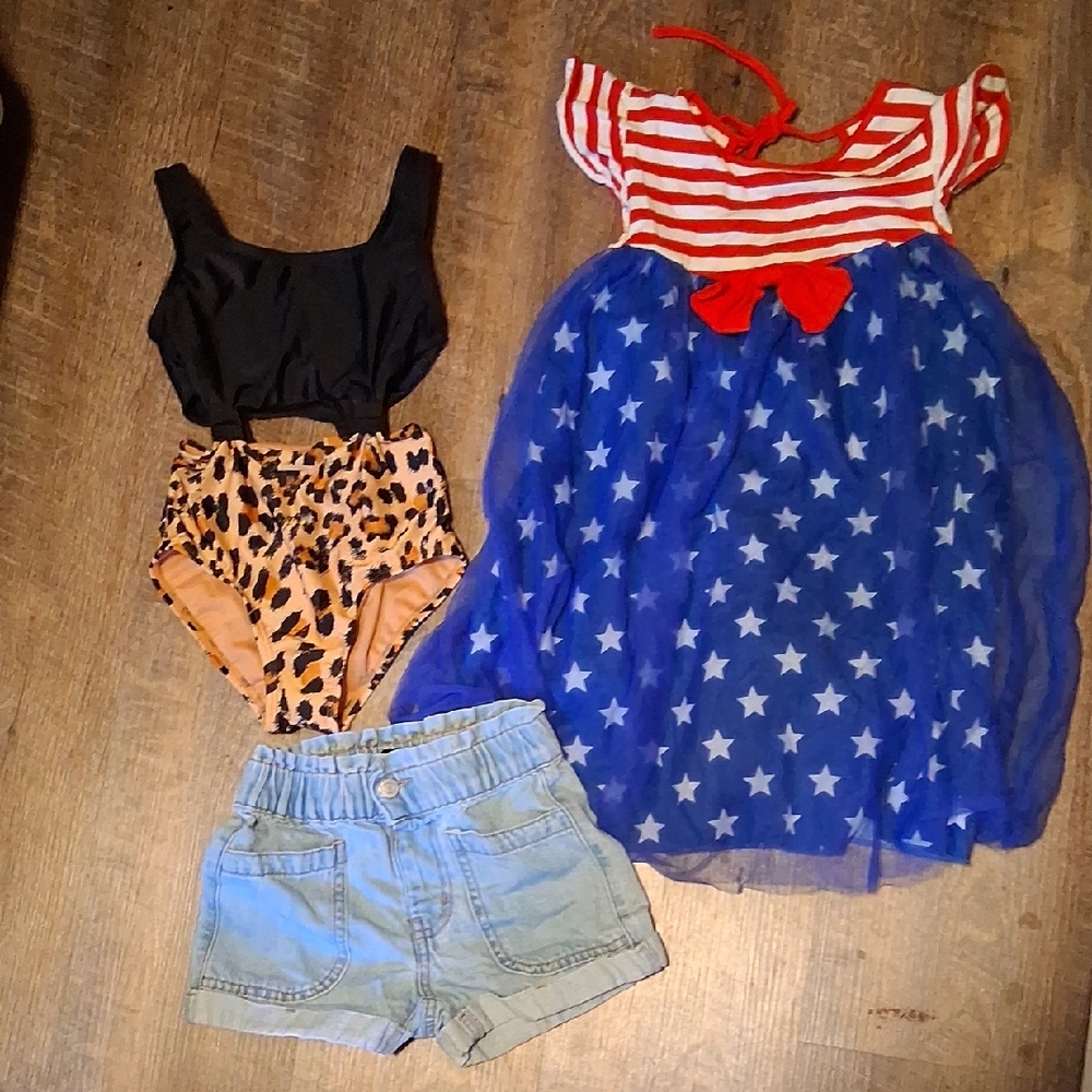 Patriotic Dress and Swimwear Set